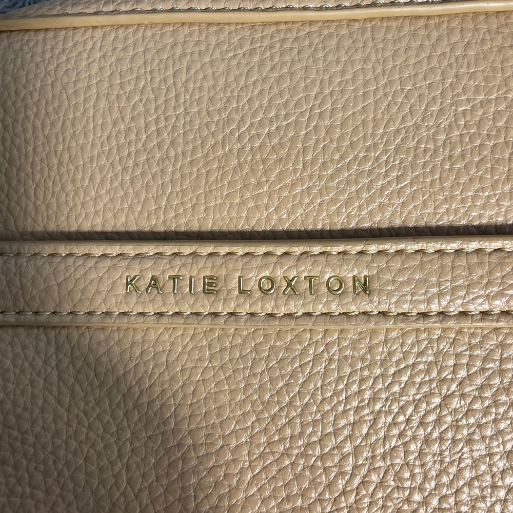 Katie Loxton Crossbody Bag Pebbled Vegan Leather Tribal Geometric Woven Strap - Picture 3 of 14